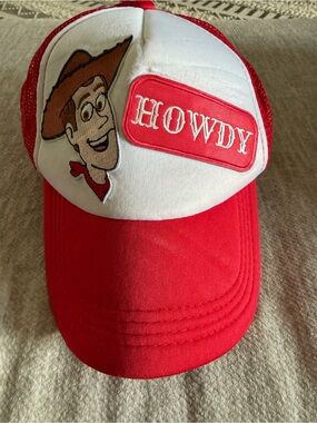 Red & White 'Toy Story' Cap with Character Patch